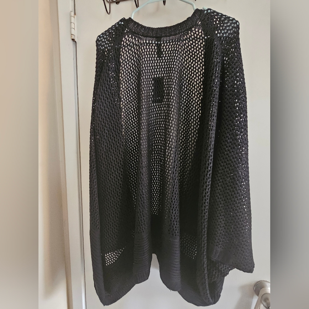 Torrid Black Open-Knit Ruana - Picture 6 of 6